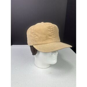 Vintage 80s Beige Outdoor Hunting USA Made Size‎ Large Hat Baseball Cap Khaki